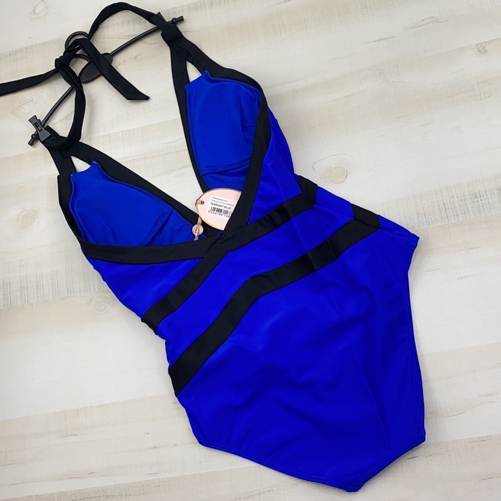 TED BAKER LONDON Triangle Cutout OnePiece Swimsuit - Picture 3 of 13